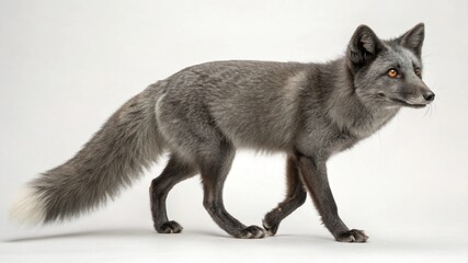 Gray Fox on studio background