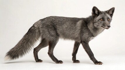 Gray Fox on studio background