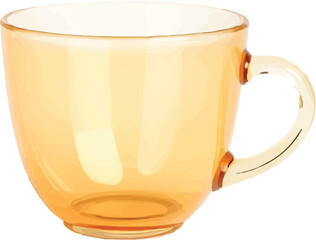 transparent glass cup 15