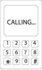 mobile phone keypad .mobile phone icons