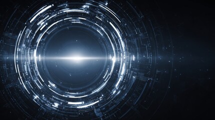 abstract technology background hud style Vector Illustration Concept, Suitable for landing page, ui, web, App intro card, editorial, flyer, and banner