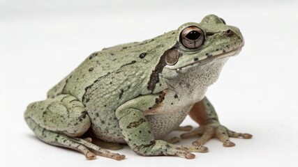 Gray Tree Frog on studio background