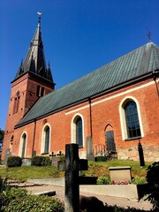 die Danmark church in Schweden nahe Uppsala