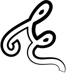 Obraz premium Spiral line shape and curve pattern. Decoration design