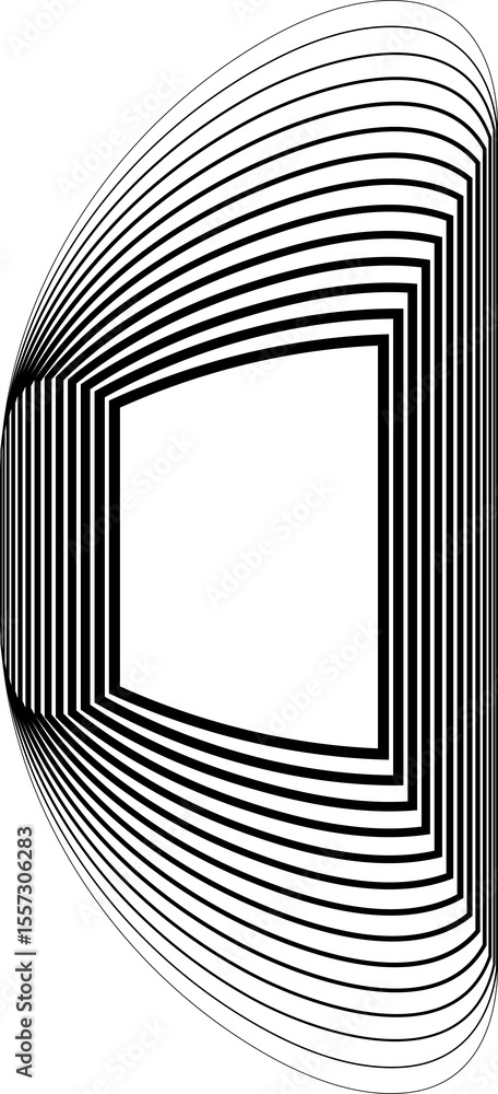 Poster square blending line frame. halftone design elements