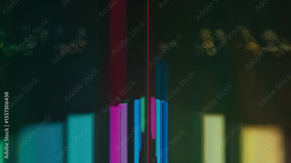 Aufkleber abstract colorful background with lines and shapes presents a vibrant, artistic and modern backdrop 