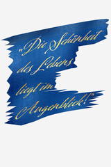 „Die Schönheit des Lebens liegt im Augenblick!“