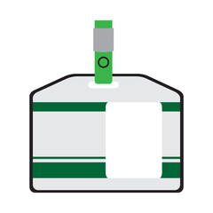 Nametag design, vector, for business template.