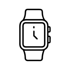 Apple watch icon vector symbol isolated
