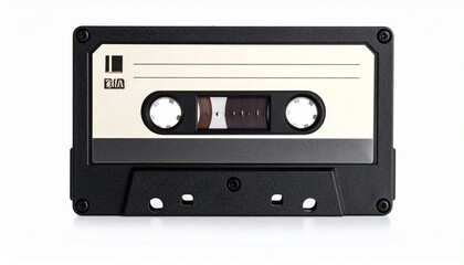Fototapeta premium cassette tape isolated on white