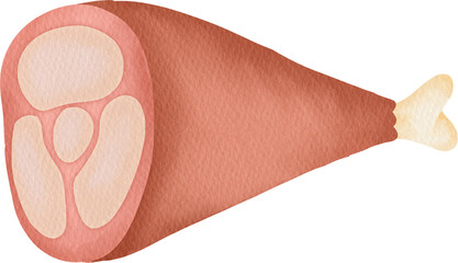 watercolor meat