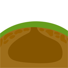 Underground Den Burrow Illustration