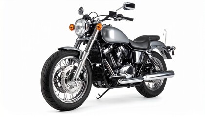 motorcycle on a white background