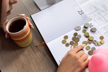 Strategically Planning Your Finances with Coffee and Coins on a WellOrganized Calendar