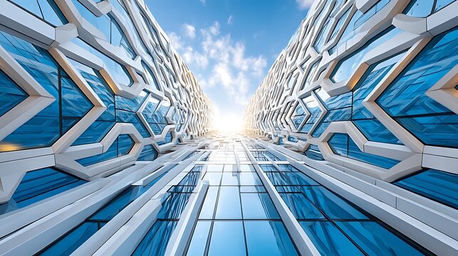 Dramatic View of a Modern Skyscraper Design in Paris