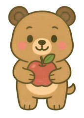 Little Bear and Red Apple