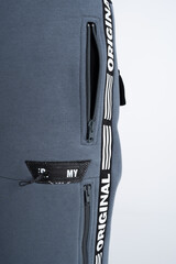 Stylish Modern ZipUp Pants featuring a Unique Textured Fabric, perfect for any occasion and season