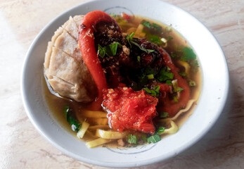 Beef Meatballs. Meatballs are a type of meatball commonly found in Indonesian cuisine.