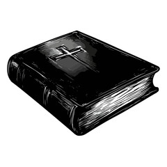 Holy bible. Flat illustration of holy bible vector icon for web design