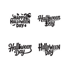 Spooky Happy Halloween Day Four Unique Typography Designs