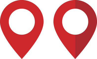 イラスト素材：マップのピン　セット　ベクター  pin point. pin location icons.