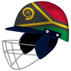 Vanuatu Cricket Helmet - National Flag Sports Gear