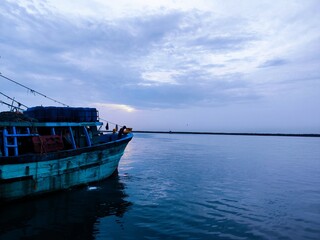 boat on the sea