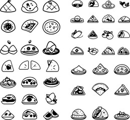calzone icons calzone illustration calzone vector Italian calzone folded pizza baked calzone stuffed calzone cheese calzone meat calzone veggie calzone gourmet calzone artisan calzone