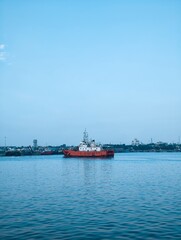 cargo ship in port