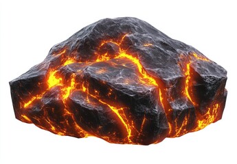 Molten rock mass
