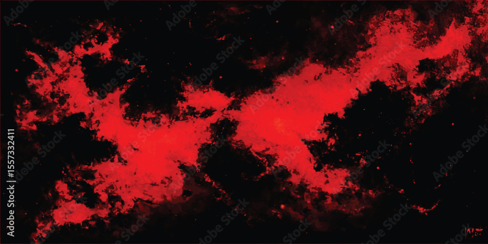 Poster abstract red and black texture background. red grunge horror background banner. abstract background 