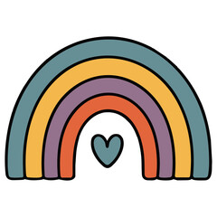 Fototapeta premium Boho Rainbow Bundle – Whimsical & Trendy Design Collection