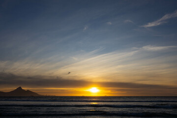 Sonnenuntergang am Strand von Blouberg