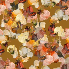 Acrylglasbilder Muster watercolor abstract flower allower designs Creation digital new Abstract creation design fabric pattern digital design colourful seamles floral pattern creators artist design autumn leaves background  © Yash