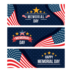 Memorial Day (USA) Festivity Banner