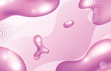 Pink Realistic Fluid Background