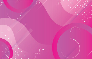 Pink wavy style with circle background