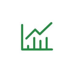 Dynamic Rising Graph Line - Investment & Market Success Icon