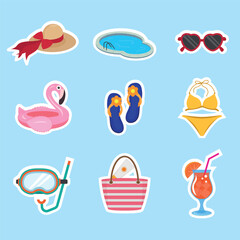 Summer Swimming Sticker Fun Collection