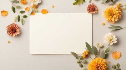 Elegant Flower Designs for Women's Day Card