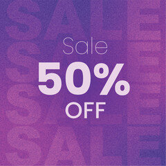 Fototapeta premium Get 50 Off Massive Sale Promotion