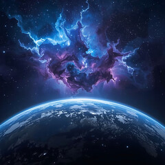 planet earth in space