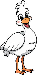Fototapeta premium Cute cartoon a illustrator vector Dodo