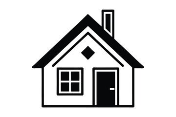Real Estate Logo Icon Featuring Home Shape for Business Identity