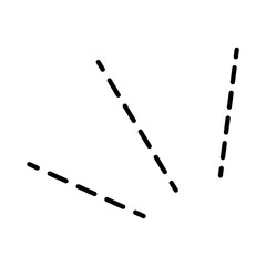 黒の集中線アイコン インパクト演出に使えるシンプル線画素材