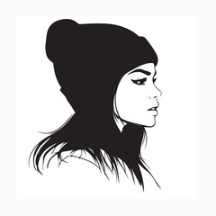 woman with long hair