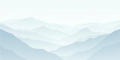 Layered brown and beige hills in soft misty landscape with subtle gradients and minimalist contour

