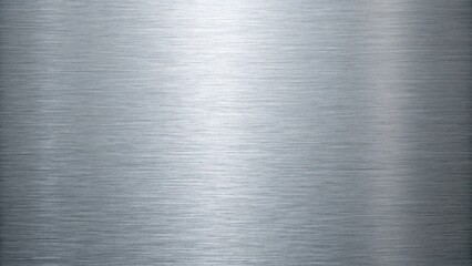 Silver brushed metal texture with horizontal grain and subtle light reflecting on surface