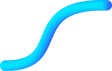 Abstract Shape of 3D Gradient Tube