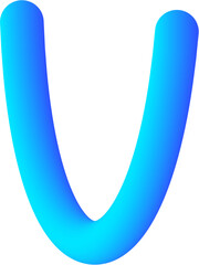 Abstract Shape of 3D Gradient Tube